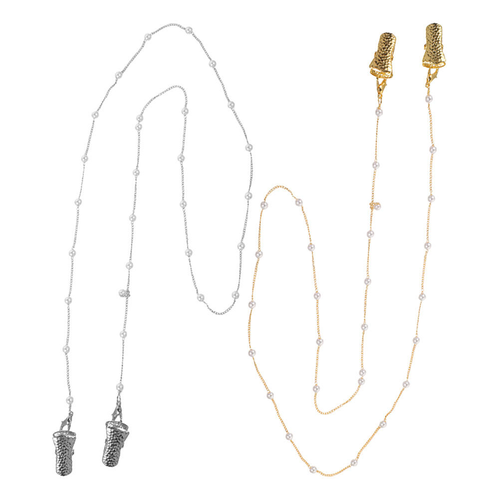 Mask Chain Holder - 2 stuks brillenkoord met parelversiering, elegante