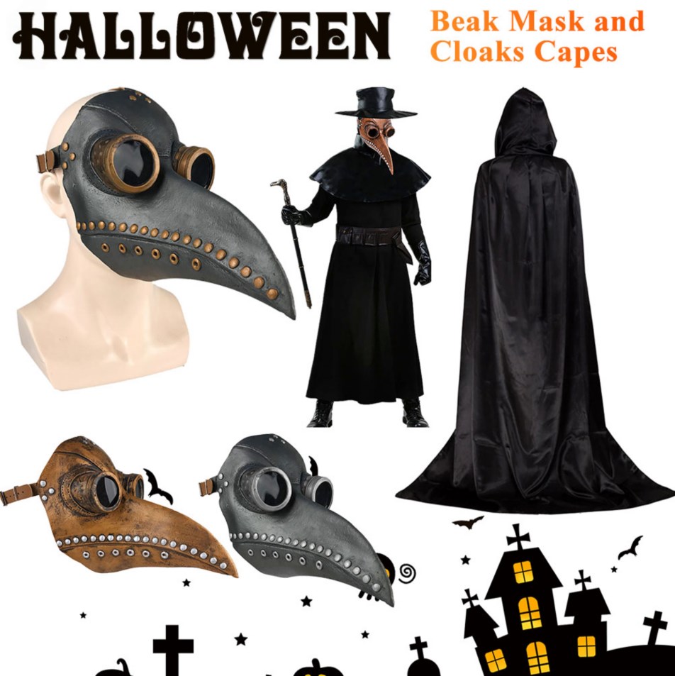 Disposable Surgical Mask - Nieuwe Halloween Masker En Mantel Steampunk