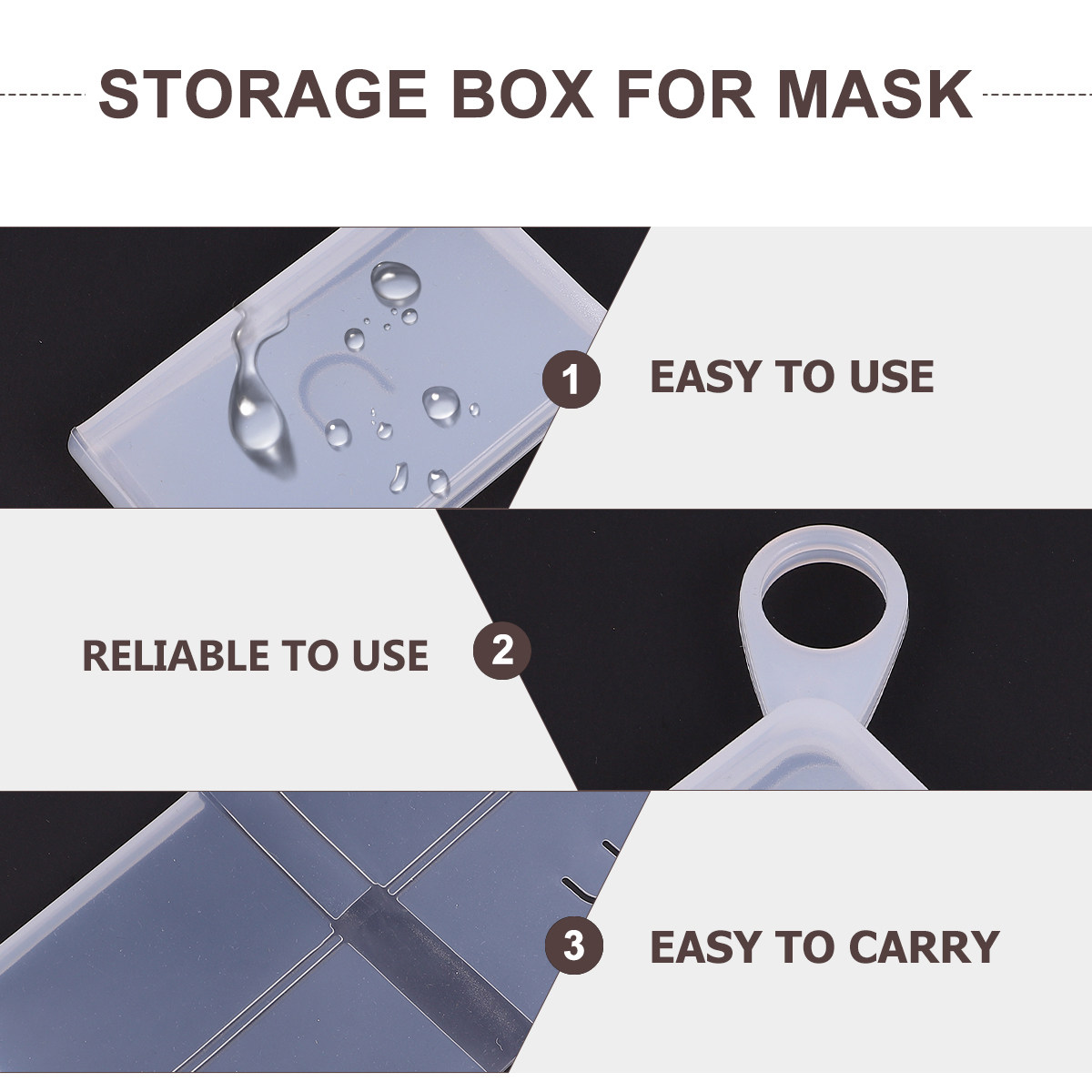 2 stuks voedselveilige silicon - Face Mask Storage Box recensie en prijs